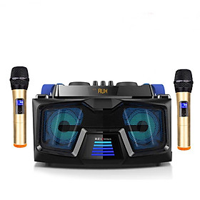 Bộ loa hát karaoke gồm 2 micro UHF dùng cho tivi smart và điện thoại A22 DM2KM ( Hàng nhập khẩu )