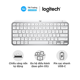 Bàn phím không dây Bluetooth Logitech MX Keys Mini - Hàng Chính Hãng