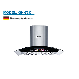 Mua Máy hút mùi nhà bếp kính cong Genny Gn-72K Hàng Chính Hãng