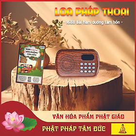 Loa Pháp Thoại 1688 Bài Hàm Dưỡng Tâm Hồn, Loa bluetooth 5.0, Loa học tiếng anh - Đa kết nối, siêu trầm ấm, phong cách cổ điển