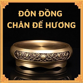 Đôn Chân Đế Lư Hương Cóc Tỳ Hưu Ấm Trà Tượng Chất Liệu Đồng Nguyên Khối