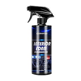 Cleaning Spray Cars Interior Foam Cleaner All Purpose 500ml Upholstery Foaming Cleaner for Carpet Washing, Linen, Flannel