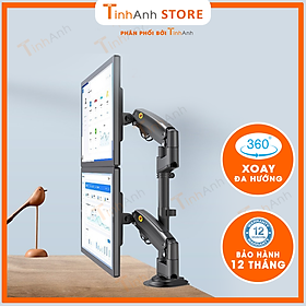 BÁO GIÁ Lg 2 Màn Hình Xoay | Shopee Lazada Sendo Tiki mới nhất 24 Giá Treo 2 Màn Hình NB-H180 22-32 Inch New 2021 Gắn Bàn Xoay 360 Độ - Hàng Nhập Khẩu