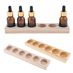 2x Wood Cosmetic Makeup Perfume Essential Oils Display Storage Stand Holder