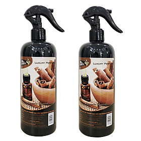 Bộ 2 chai nước hoa xịt phòng cao cấp Mr Fresh 500ml - khử mùi phòng, ẩm mốc, hạn chế côn trùng ruồi muỗi