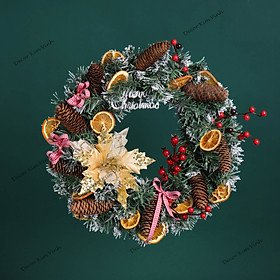 Mua Vòng Nguyệt Quế  Vòng hoa Noel Nhiều Mẫu Mã Trang Trí Noel Giáng Sinh Vòng Hoa Có Đèn