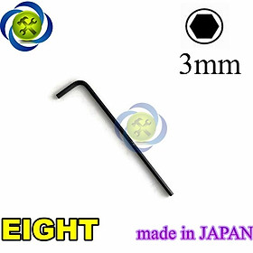 Mua Lục giác chữ L 3mm JAPAN Eight 008-3 loại 2 đầu bằng kích thước 3mm x 20mm x 101mm