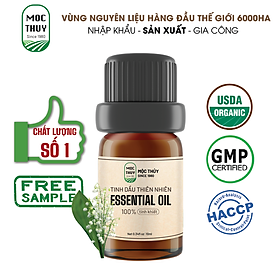 Tinh Dầu Hoa Linh Lan Nguyên Chất Hữu Cơ MỘC THỦY 100ML - Lily Of The Valley - Khử Mùi Xông Thơm Phòng, Thư Giãn - Đạt chuẩn chất lượng kiểm định