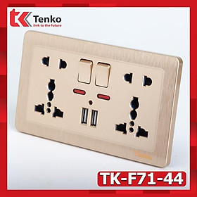 Ổ Cắm Điện Đa Năng Có Tích Hợp Cổng Sạc USB TK-TT-127 - Nhà Phân Phối Công Tắc - Ổ Cắm Cao Cấp