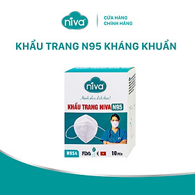 Hộp 10 chiếc khẩu trang Niva N95 - Bảo vệ sức khỏe