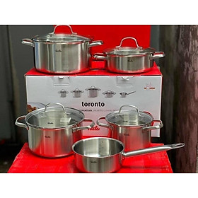 Mua Bộ nồi fissler Toronto 5 nồi thép bóng mờ