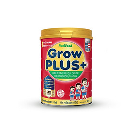 Sữa bột Nutifood Grow Plus + Đỏ 900g - Sữa cho trẻ 1-10 tuổi bị suy dinh dưỡng