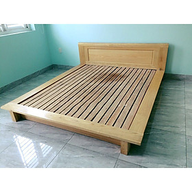 Giường gỗ sồi vai bè 1m8x2m