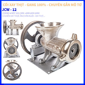 COMBO CỐI XAY THỊT JCW 12 GANG - MẶT SÀN 2MM - 4MM - 6MM - 8MM - CHUYÊN XAY THỨC ĂN CHĂN NUÔI- XAY THỊT - XAY XƯƠNG GÀ XƯƠNG HEO