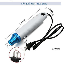 Mua máy khò nhiệt mini hay máy khò thổi hơi nóng làm co màng bọc hoặc tháo kính điện thoại bị vỡ