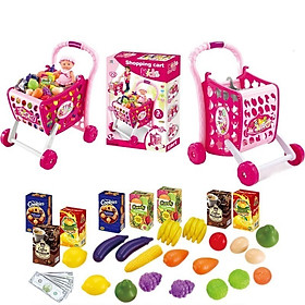 Xe đẩy siêu thị đồ chơi cho bé – 008-902 (KT 47.5x32.2x9cm)