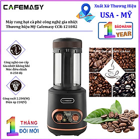 Máy rang hạt cà phê công nghệ gia nhiệt không khí. Thương hiệu Mỹ Cafemasy cao cấp CCR-1210R2. Hàng chính hãng