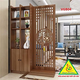 TỦ KỆ VÁCH NGĂN PHÒNG KHÁCH , NHÀ BẾP ( 1 VÁCH 2 KỆ) VGB11