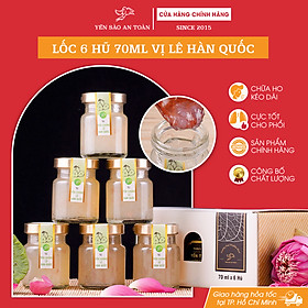 Yến chưng sẵn vị Lê Hàn Quốc tốt cho phổi và hệ hô hấp ĐẬM ĐẶC YẾN TƯƠI từ Yến Sào An Toàn combo 6 hũ 70ml