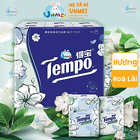 Tempo - Khăn GiấyBỏ túi Tempo Petit Cao Cấp Bạc Hà/Gỗ Táo/Sakura tặng 1 khăn sữa cao cấp thương hiệu Unmei