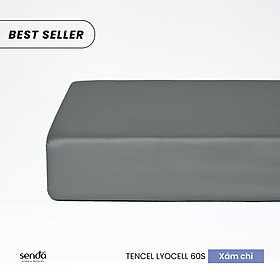 Ga giường Lụa Tencel 2mx2m2 Sen Đá Home Bedding cao cấp trơn màu, drap bo chun trải nệm 2m2 x 2m, ra bọc đệm mát lạnh