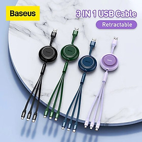 Mua Cáp Sạc Dây Rút Công Suất 100W Baseus Bright Mirror 3 in 1 Series 2 - hàng chính hãng