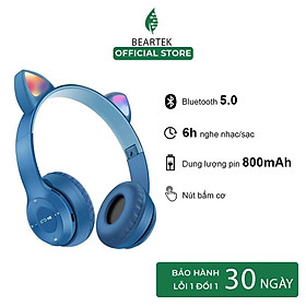 Mua Tai Nghe Mèo Chụp Tai Bluetooth  Headphone Tai Mèo HP000047 Âm Bass Chuẩn  Dung Lượng Pin Khủng Nhiều Màu 800mA – Hàng Nhập Khẩu