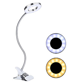 Clip-on Desk Lamp USB Table Lamp Eye Protection LED Light Bendable Flexible Reading Lamp for Nail Art Tattoo Reading