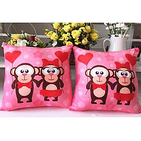 Mua Cặp vỏ gối đôi 45-45cm Đôi khỉ