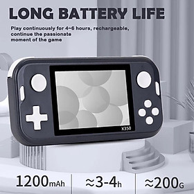 X350 Mini Retro Handheld Game Trò chơi trò chơi cổ điển Trò chơi trẻ em 3,5 inch màn hình IPS kép điều khiển máy chơi game di động
