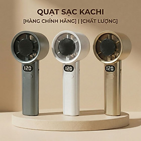 Quạt Cầm Tay Kachi MK442 – 120 Cấp Độ Gió Tuabin, Màn Hình LED Hiển Thị Pin, Bảo Hành 18 Tháng - hàng chính hãng
