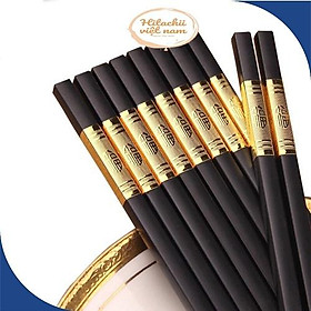 Mua Bộ 10 Đôi Đũa Nhựa Nhật Hàn Quốc Hợp Kim Mạ Khảm Vàng Phụ Kiện Bàn Ăn Chống Bong Tróc Ẩm Mốc  Đũa ăn sang trọng cao cấp