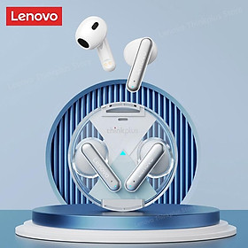 Tai nghe bluetooth Lenovo lp10 không dây với âm thanh kép bass giúp giảm tiếng ồn không thấm nước với micro 5.2-Hàng chính hãng - Trắng