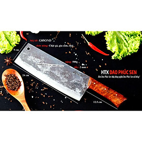 Mua Dao Phúc Sen - Dao Chặt Gà Cán Ốp Nu Nghiến G05OCD