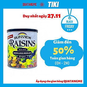 Nho Khô Mỹ Không Hạt Sunview Raisins 425g (Nho Thập Cẩm)
