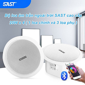 Bộ 4 Loa Âm Trần SAST Cao Cấp Không Dây Bluetooth , Âm Thanh Vòm 3D - Home and Garden