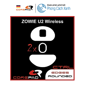 Feet chuột PTFE Corepad Skatez CTRL Zowie U2 Wireless - Hàng Chính Hãng