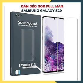 Dán dẻo GOR full màn hình 3D dành cho samsung galaxy s20 trong suốt, bảo vệ màn hình - hàng nhập khẩu