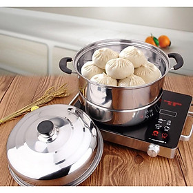 Mua Nồi Hấp 3 Tầng Inox Size 27cm TIỆN ÍCH( Sãn hàng)