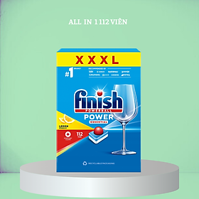 Viên rửa bát finish All in one 110 viên 10 in 1 dùng cho máy rửa bát, 110 viên finish All in 1 với 10 chức năng trong 1 viên tính năng như viên rửa chén finish all in 1 max