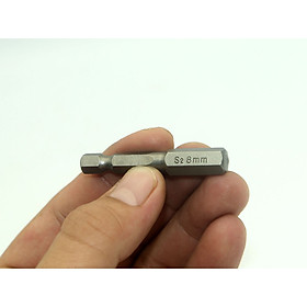 Mua Đầu bắt vít lục giác đực dài 50mm chuôi lục thép S2