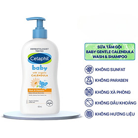 Sữa tắm gội toàn thân baby hoa cúc Cetaphil 400ml