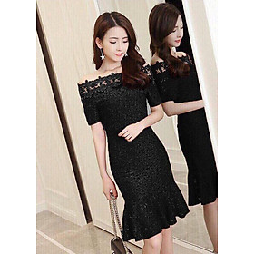 Đầm Ren Trễ Vai Đuôi Cá