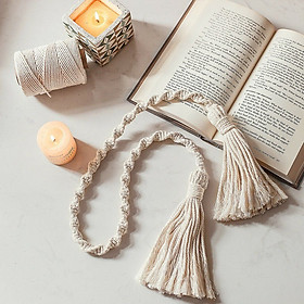 Mua Set 2 dây cột buộc rèm (màn) Handmade dài 100cm   màu tự nhiên. BR003