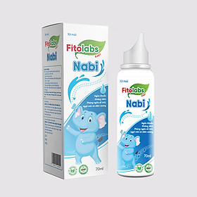 Xịt mũi cho bé Fitolabs Nabi giúp làm sạch mũi, giảm khô mũi, ngứa mũi