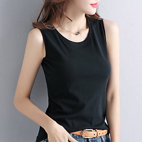 Áo Thun Ba Lỗ Nữ Trơn Sát Nách Thun Cotton 4 Chiều SN102 SALLY BOUTIQUE