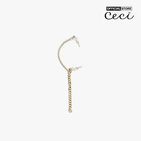 CECI - Khuyên tai nữ xỏ hai lỗ dáng thả cá tính CC1-04000046