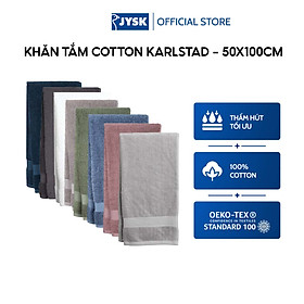 Combo 2 khăn tắm cotton | JYSK Karlstad | 50x100 cm | màu vàng cát