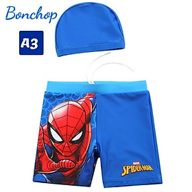 - Quần bơi bé trai siêu nhân từ 10-39kg - Vải polyester co giãn tốt - Kiến Lửa