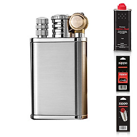 Mua Hộp Qụet Bật Lửa Xăng CF210 Thiết Kế Đẹp Độc Lạ 2 Trong 1 ( giao màu ngẫu nhiên ) + Tặng Xăng Bấc Đá Chuyên Dụng Dùng Cho Bật Lửa